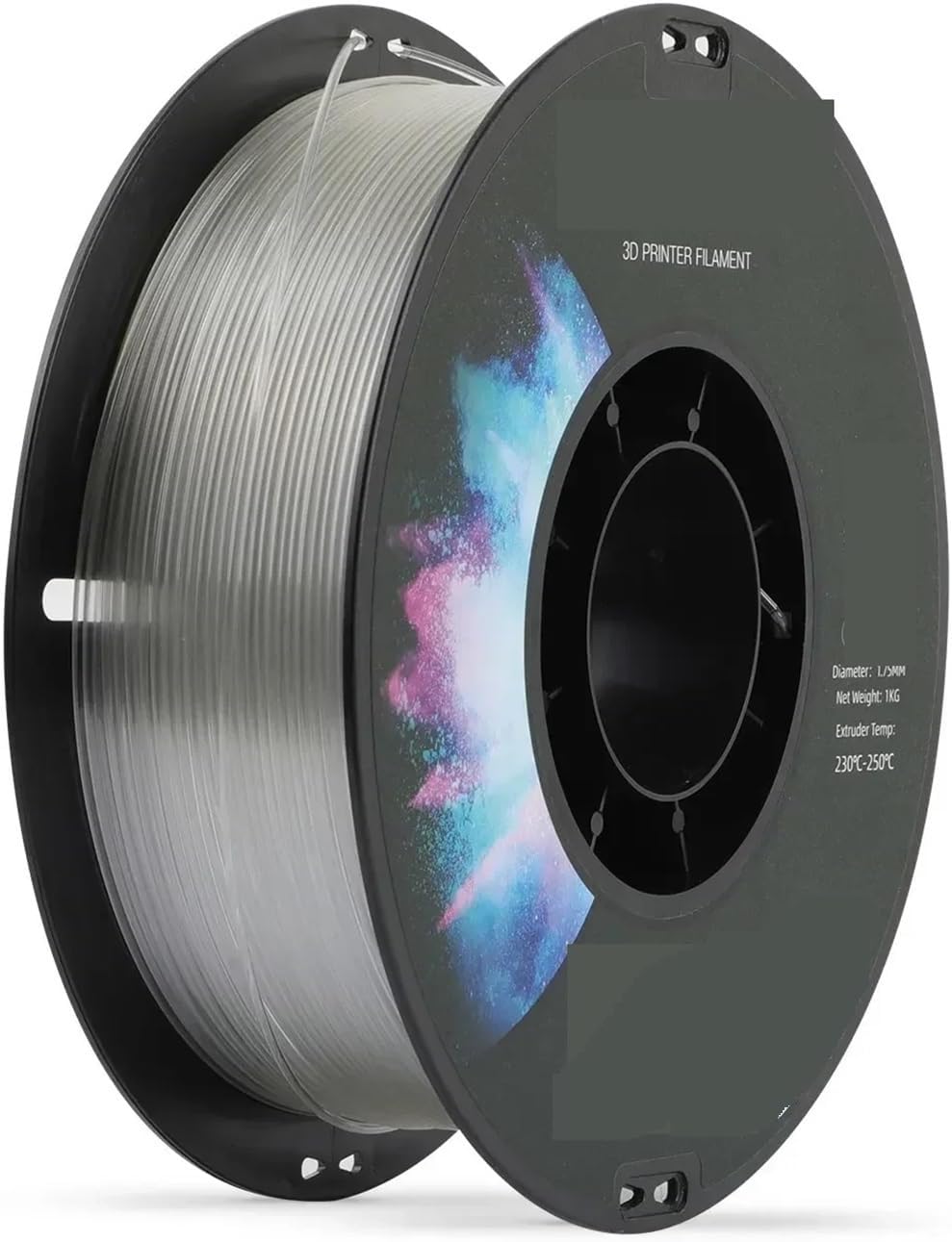 For creality CR-PETG Filament 1KG 1.75mm 7 Colors Choose High Temperature Eco-friendly Odorless Excellent(White)