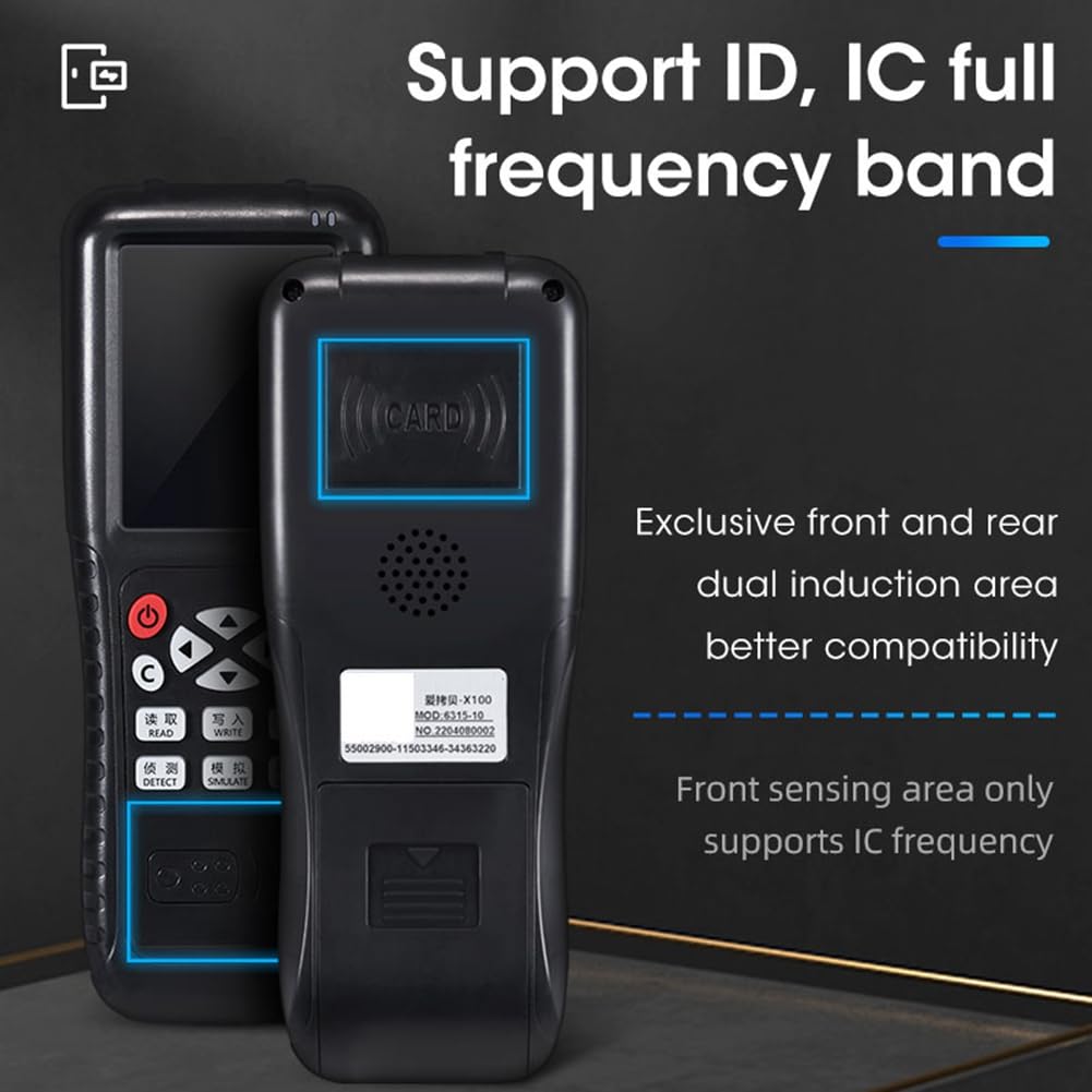Lecteur de Carte à Puce Écrivain RFID Copieur X100 Port USB Programmeur de Carte D'Accès Duplicateur Copie Clés Cryptées 125 KHz 13.56 MHz