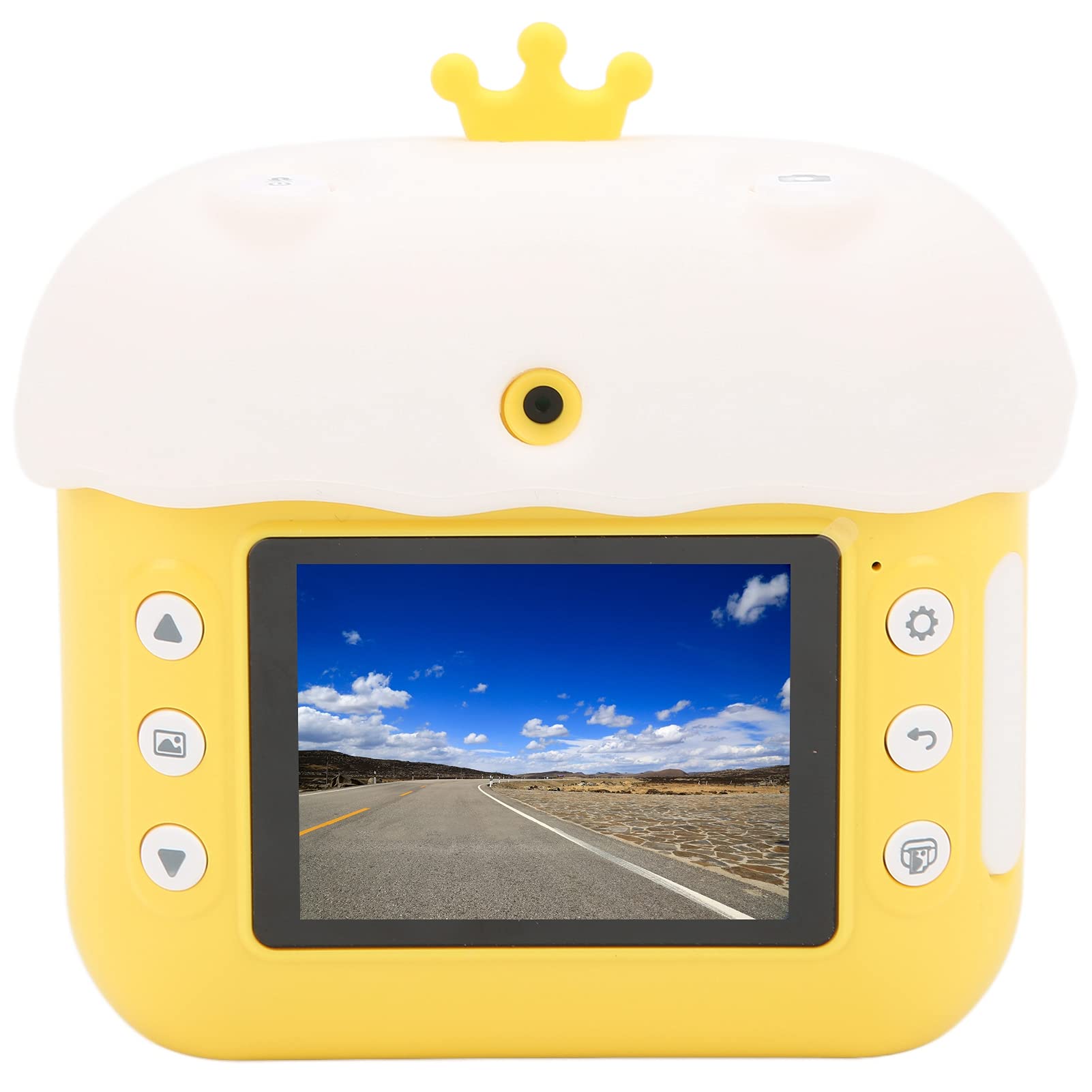 Generic Mini Cámara para Niños de Impresión Instantánea Digital 12MP 1080P con Pegatinas Creativas para la Diversión de los Niños