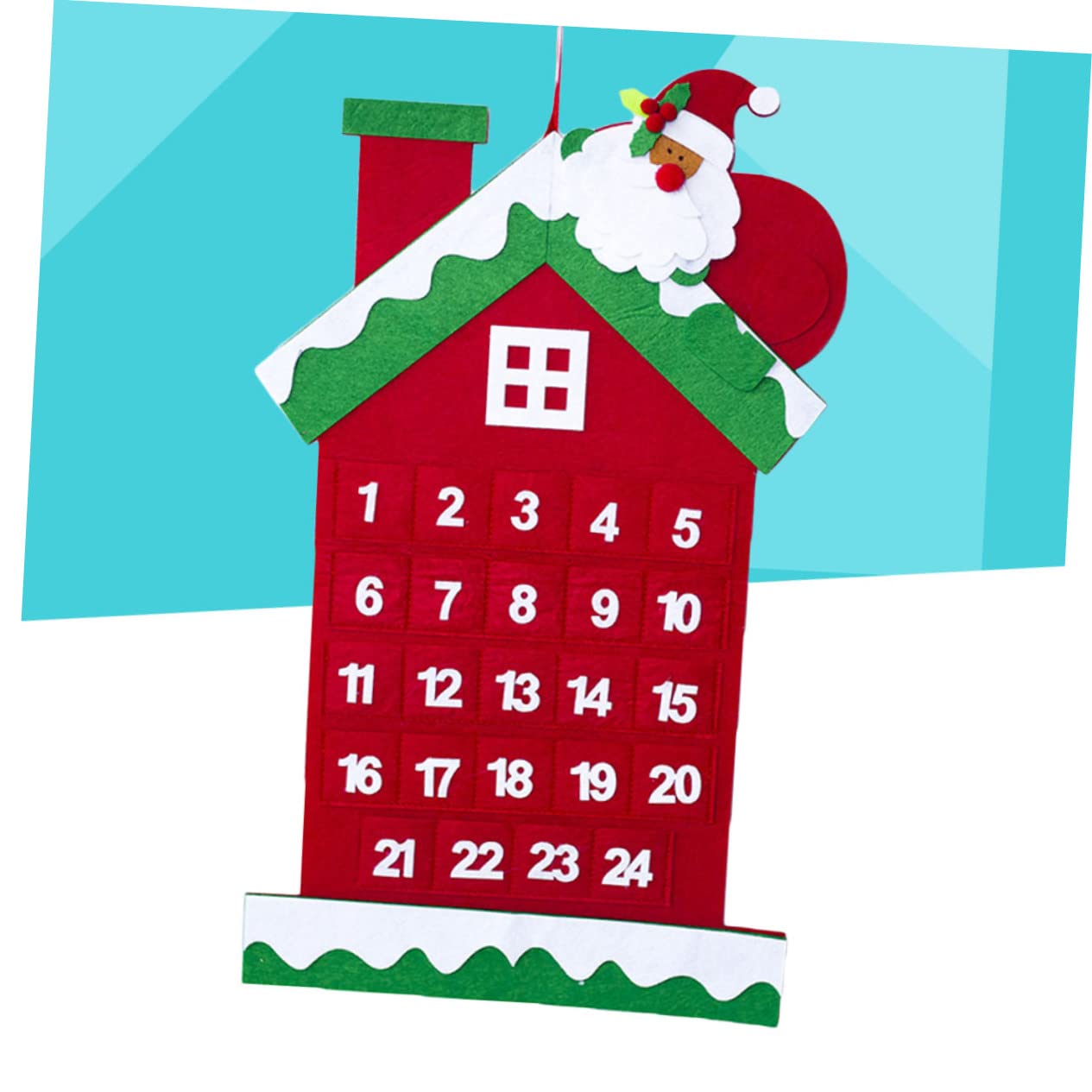 IMIKEYA 3 Stücke Kalender Tage Dekorative Filz Adventskalender für Weihnachten Hängende