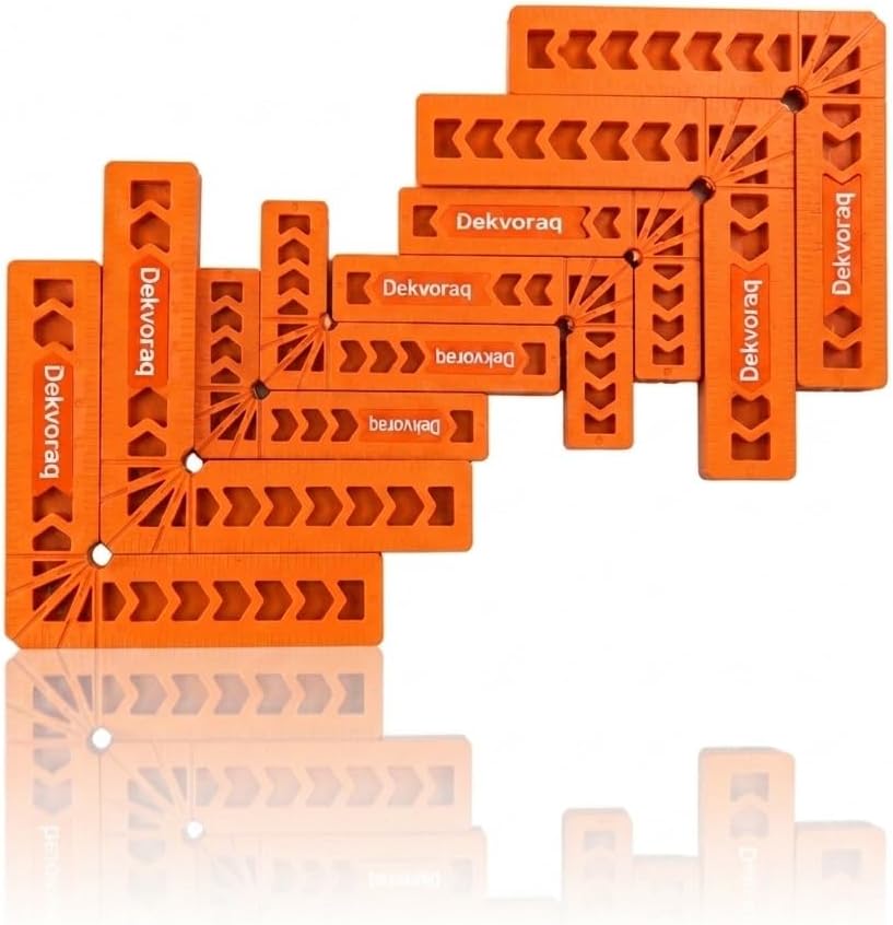 8 Pack 90 Degree Corner Clamps, Woodworking Positioning Squares 3" & 4"