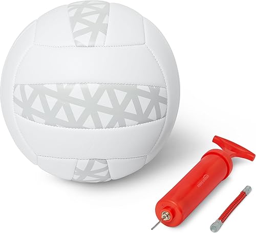 Tienda Basics Balón de voleibol recreativo para interiores y exteriores, tamaño oficial 5