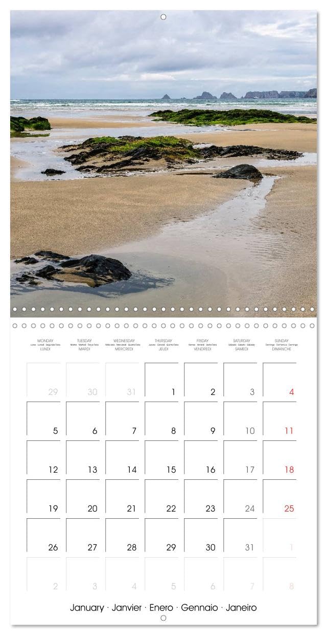 La Bretagne la presqu'île de Crozon (Calendrier mural carré 2026 30x30 cm) Calendrier double avec une page pour vos prises de notes: Photos d'une région côtière exceptionnelle.