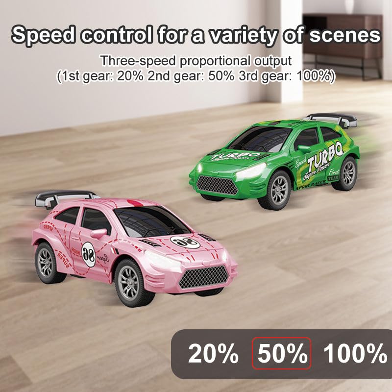 Image of Bestie toys Remote Control Small Car, 1:64 Scale Off-Road RC Car, USB Rechargeable 2.4GHZ Three Speed Indoor Alloy Vehicle for Kids (Austin Model with App Control)