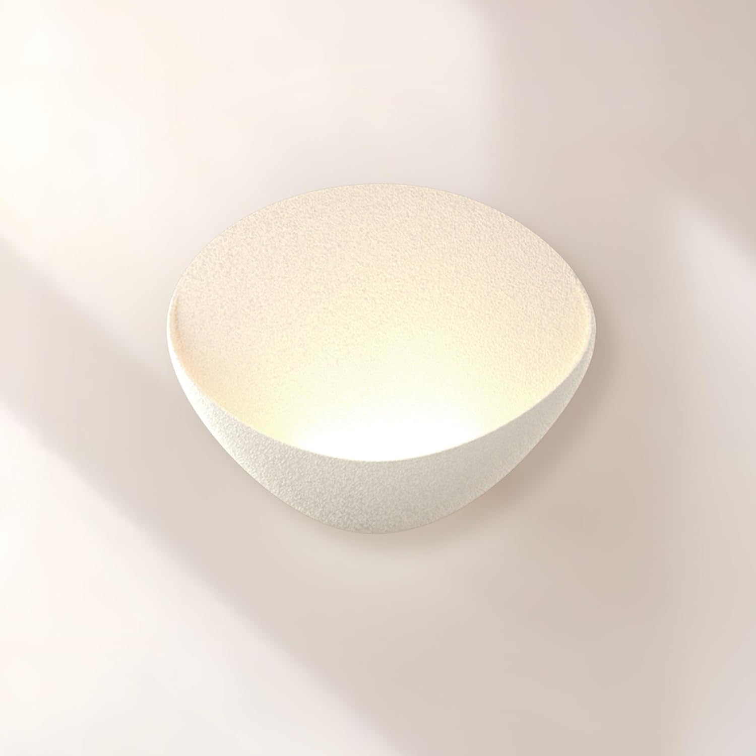 ANCIENTPWR Modern Sconce White Wall Light Fixtures, 3000K LED Warm White Hardwired Wall Art Bedroom, Artistic Sconces Wall Decor for Bedside Bedroom Doorway(1 Pack)