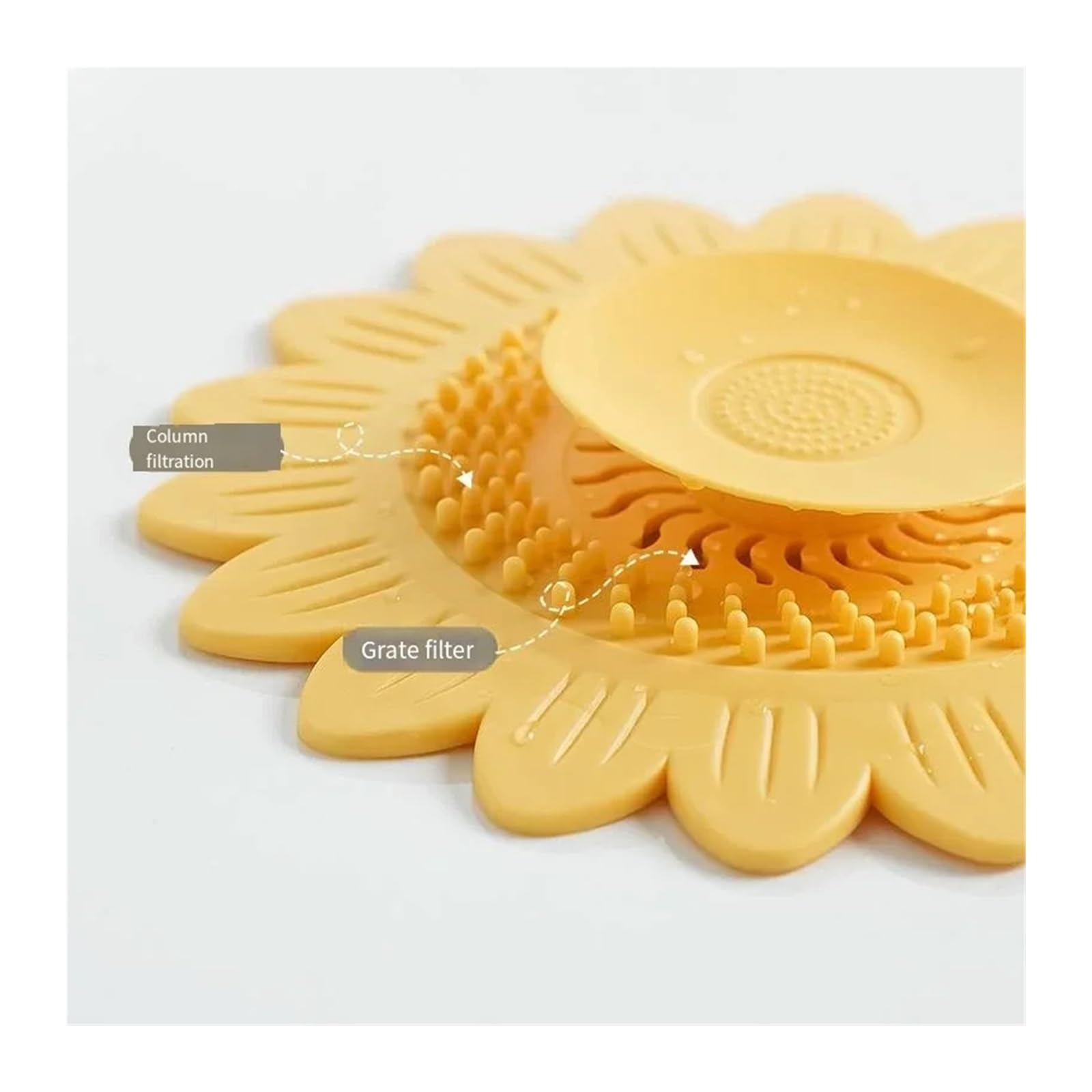 6Pcs Flower Floor Drain Deodorant Filter Pad Cover Washbasin Sink Für Küche(Green)