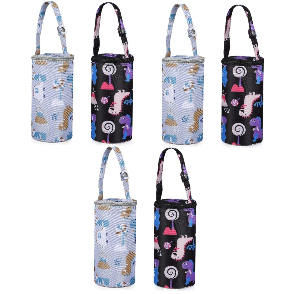 ORFOFE 6pièces pour Bouteilles De Lait avec Motifs Cartoon De Transport Thermique pour Poussette
