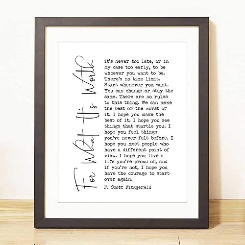 Miniatura 4 de For What It's Worth Art Print Book Page Quote Inspirational Print Inspirational Gift Scripture Wall Decor UNFRAMED 8x10inch