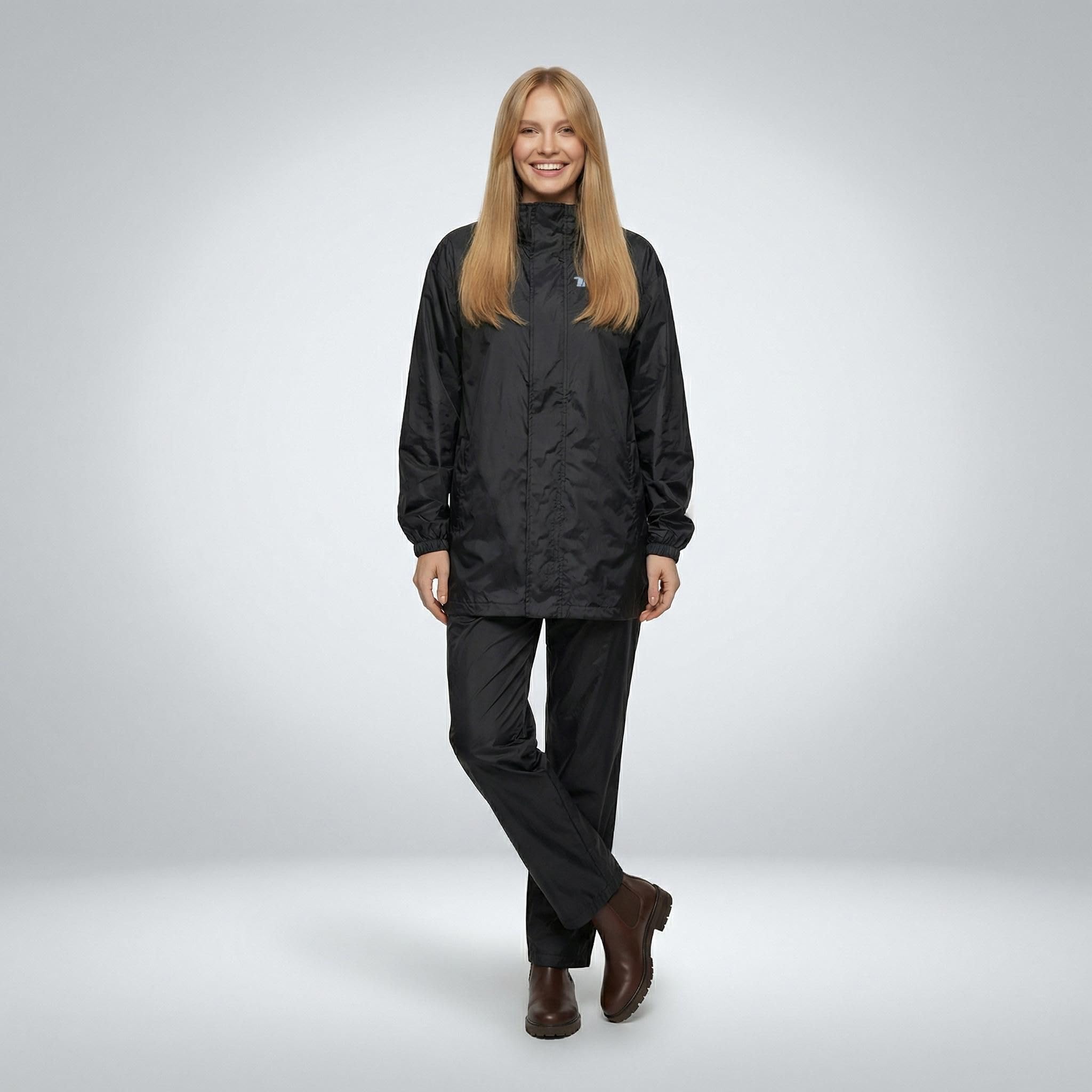 TLA RAIN traje moto impermeable a prueba de lluvia | Chubasquero Moto anti-agua totalmente reflectante | Mono impermeable unisex de 2 piezas para motos, scooters, quads y bicicletas