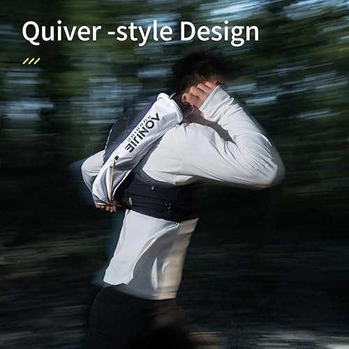 Miniatura 2 de Bolsa de almacenamiento para bastones de senderismo, impermeable y ligera, no se deforma fácilmente, adecuada para correr, chaleco de hidratación