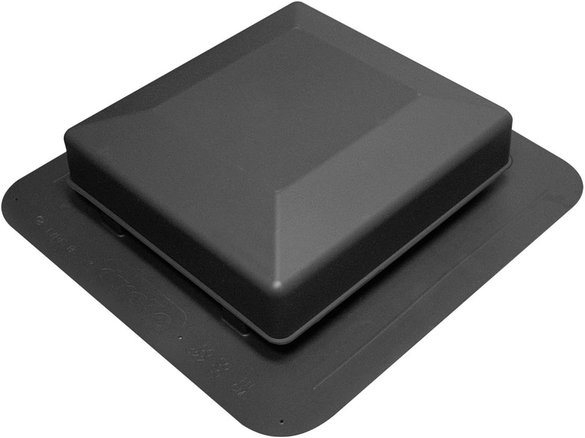 Duraflo 6075BL Roof Vent, 75 Square Inch, Black