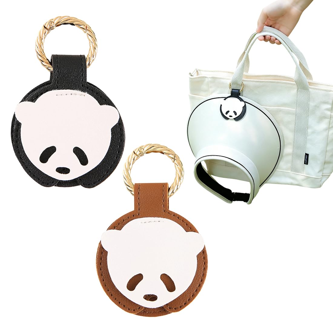 Clip Magnético para Sombreros de Viaje, Cuero PU Soporte Magnético, Accesorios para Viajes