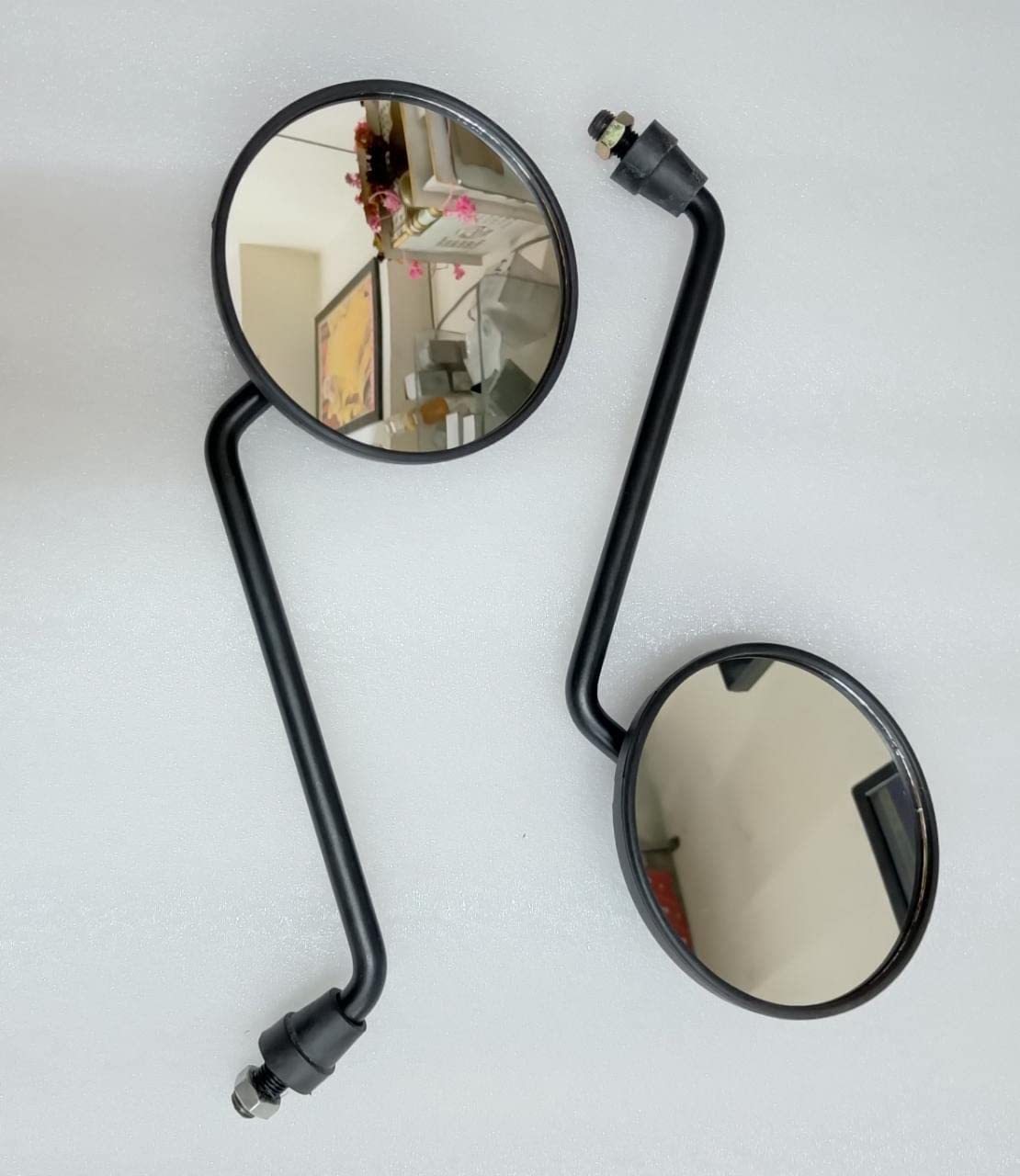 Plastic Rear View Mirrors For Thunder Bird X - Set Of 2, Black