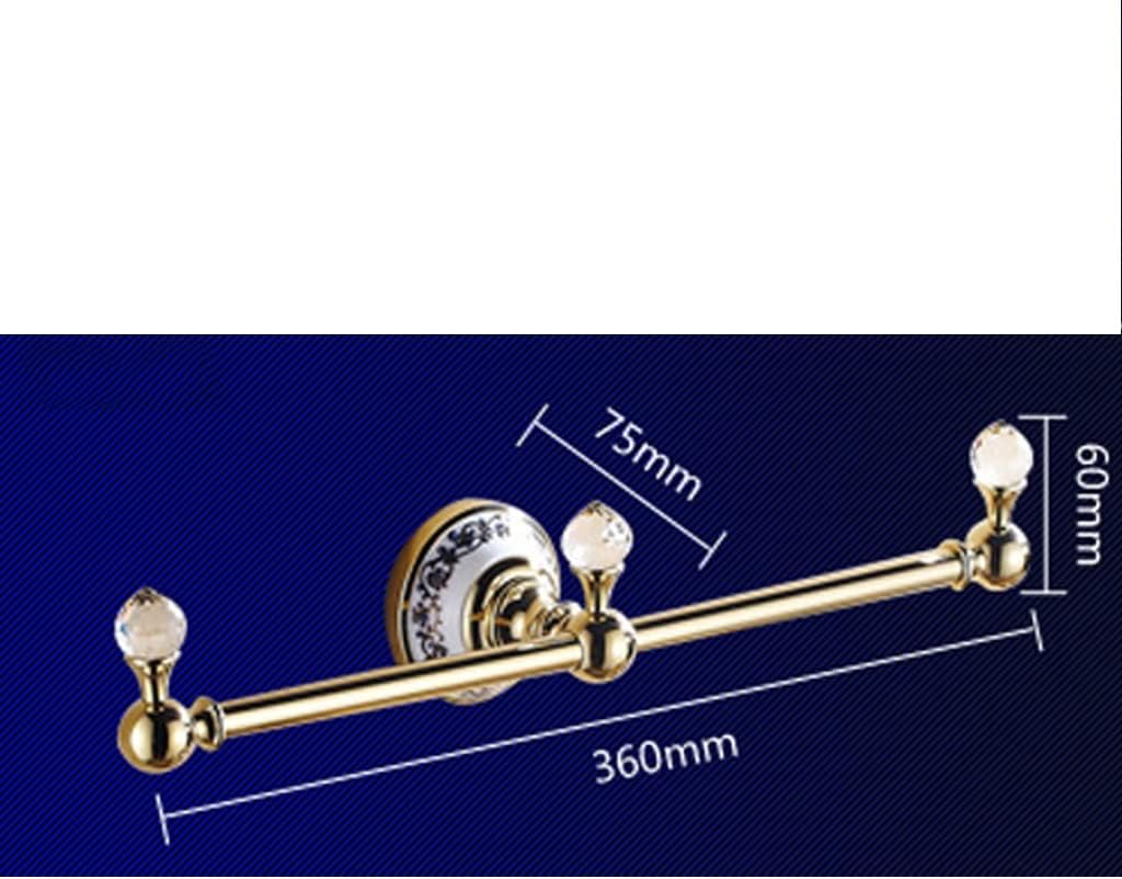 タオルレール アンティーク シングルバー ヨーロピアンスタイル バスルーム タオルラック ブラック タオルバー フル銅 バスルーム