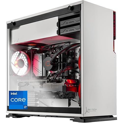 Skytech Gaming Shiva Gaming PC Desktop – Intel Core i7 12700F 2.1 GHz, NVIDIA RTX 3060, 1TB NVME SSD, 16GB DDR4 RAM 3200, 650W Gold PSU, 240mm AIO, 11AC Wi-Fi, Windows 11 Home 64-bit,White