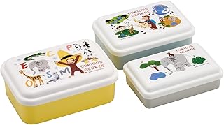 スケーター(Skater) お弁当 保存容器 3個セット S/230ml M/350ml L/540ml おさるのジョージ ZOO 抗菌加工 日本製 SLUS3AG