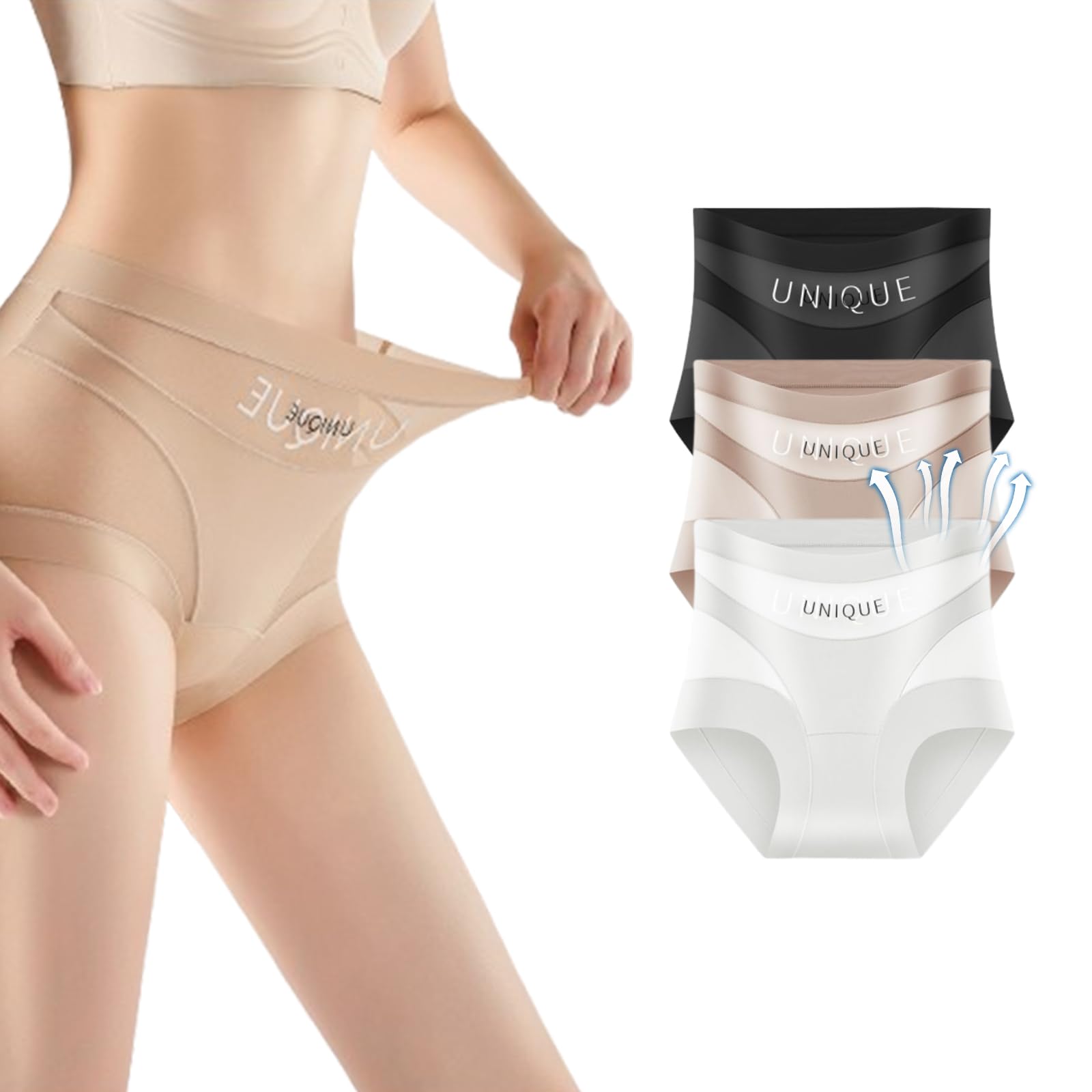 Ropa interior única con control de abdomen para mujer, ropa moldeadora, cintura alta, control de abdomen, sin costuras, faja