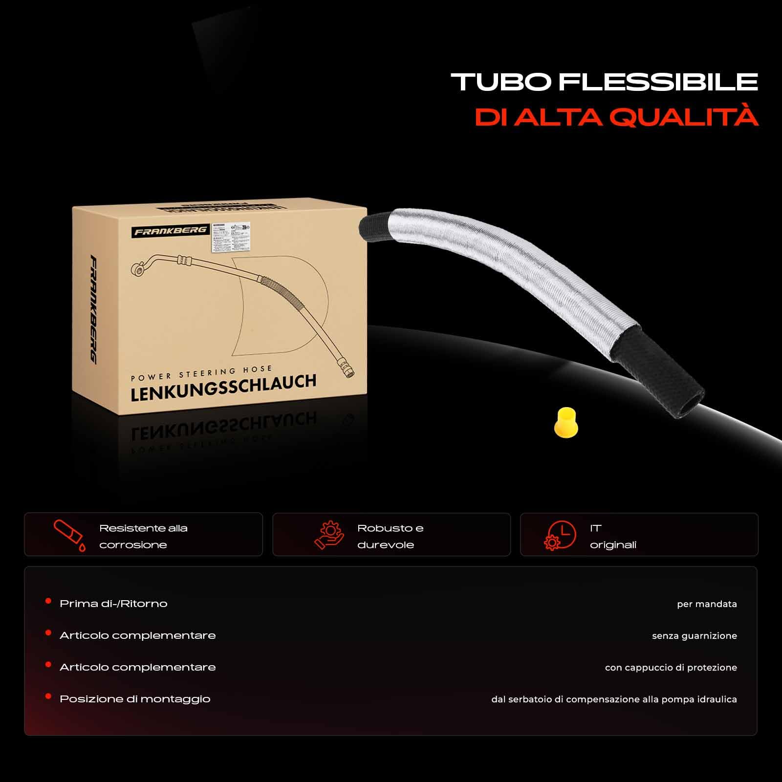 Frankberg Servosterzo Tubo flessibile Compatibile con M.i.n.i Cabriolet R52 M.i.n.i R50 R53 Replace# 32416754498,3403751