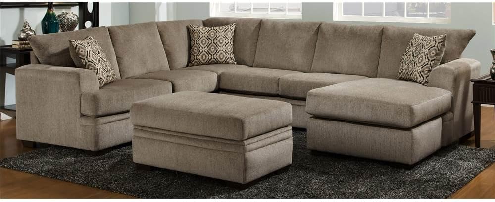 Chelsea Home 2-Pc Sectional Sofa Set in Pewter