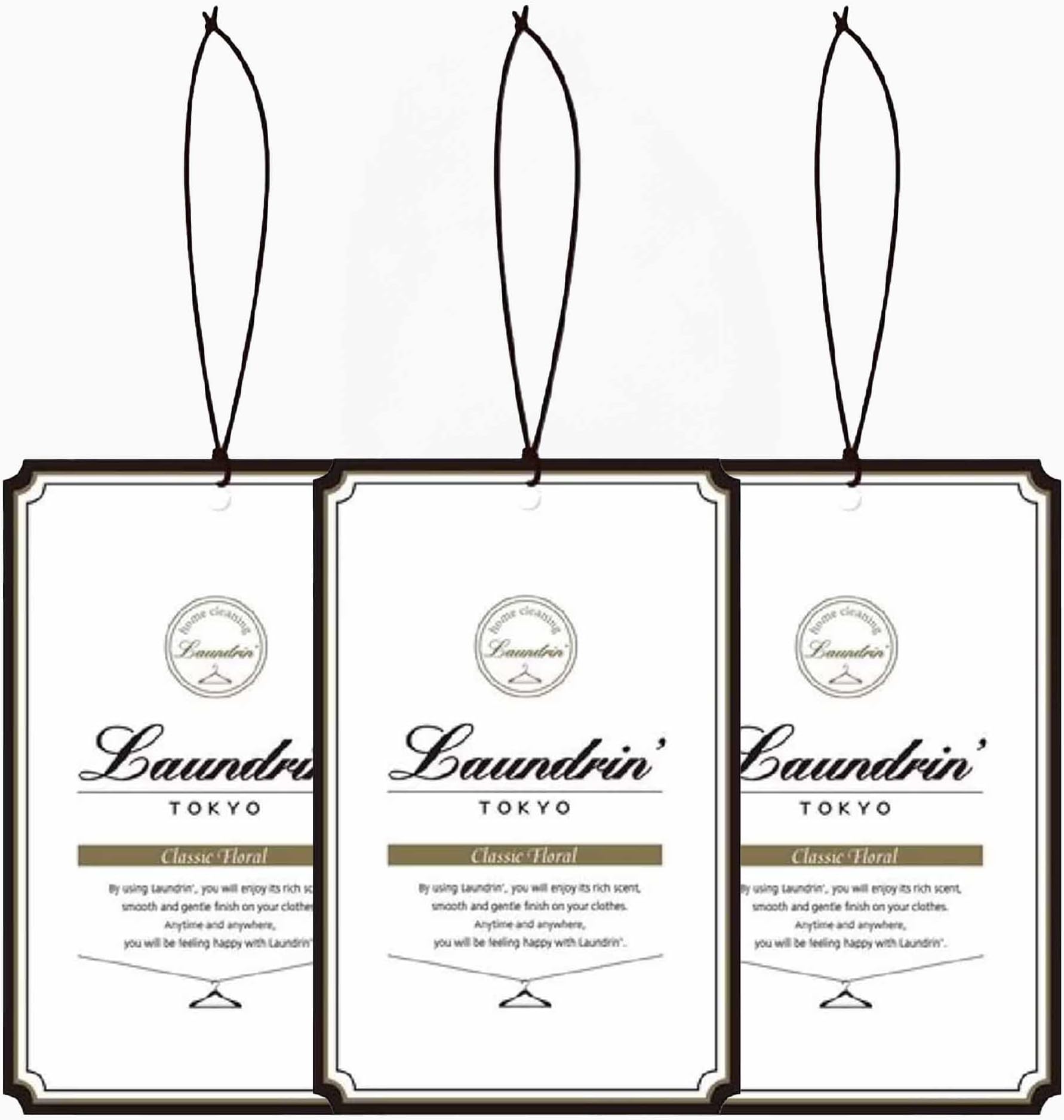 Paper Fragrance Classic Floral, 3pk - Closet Freshener - Closet Deodorizer Odor Eliminator - Sachets for Drawers and Closets - Drawer Fresheners for Clothes - Fresh Scents Sachet Packets