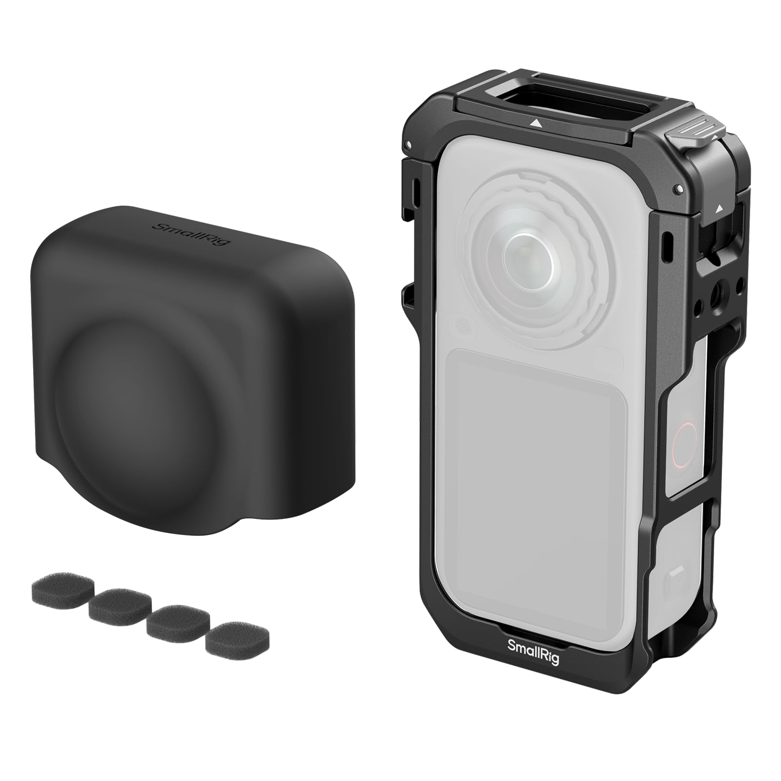 SMALLRIG Cage für Insta360 X6-Zubehör, Schutzgehäuse aus Aluminiumlegierung