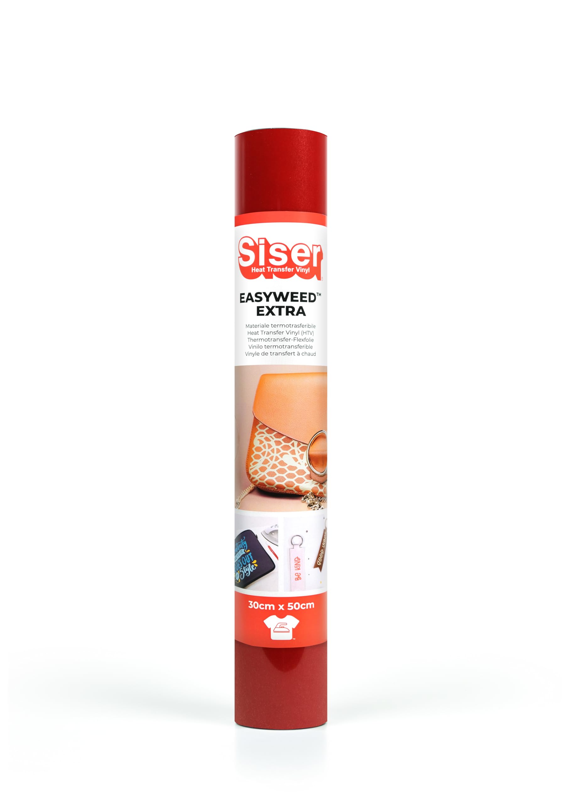 Siser Heat Transfer Vinyl, red, 50 x 30 cm