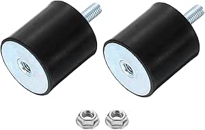 Uxcell M8 Rubber Mounts, 2pcs Male Thread Vibration Isolator Shock
