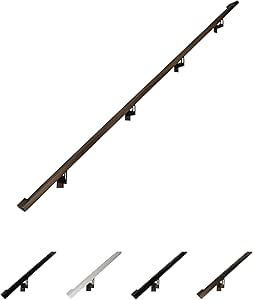 Modern Aluminum Handrail Grab Bar Kit, Adjustable Steel Brackets ...