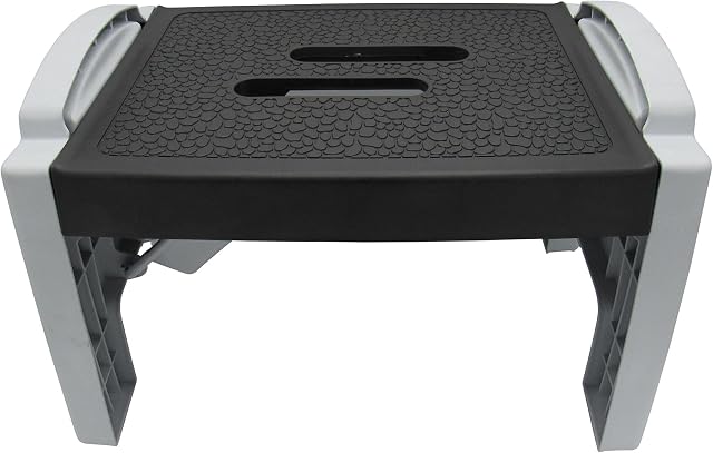 SecureFix Direct Folding Step Stool 150KG (Foldable Kitchen Helper Collapsible Caravan Plastic)