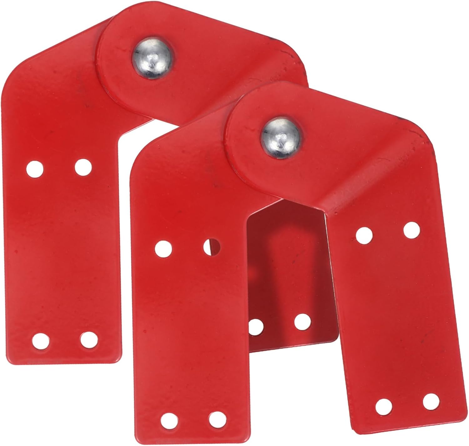 2Pcs Telescopic Ladder Hinges, Galvanized Steel Ladder Accessories for Single/Double Ladders, Engineering Hinge Connector, 5.70X4.52X0.59In