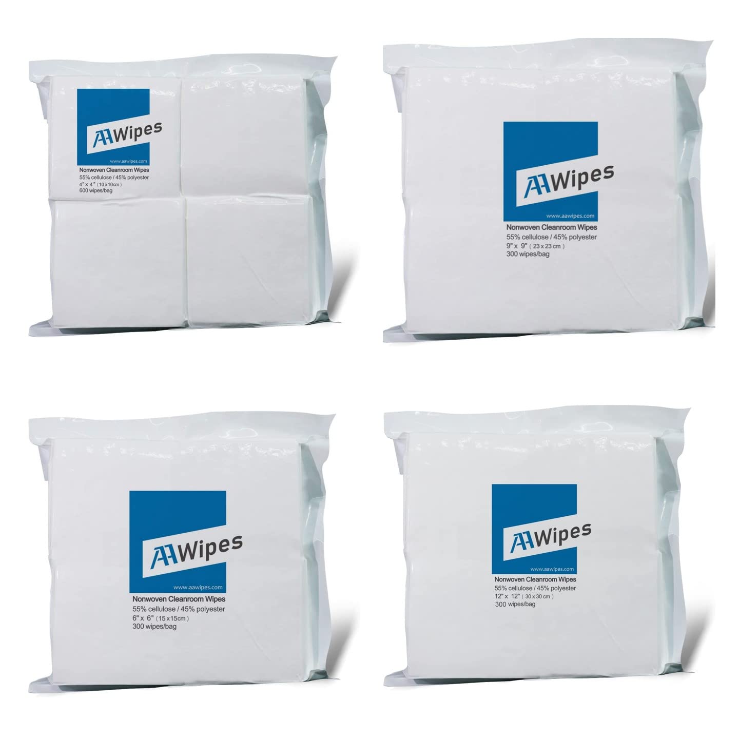 AAwipes Cleanroom Wipes Lint Free Polycellulose Wipes Collection