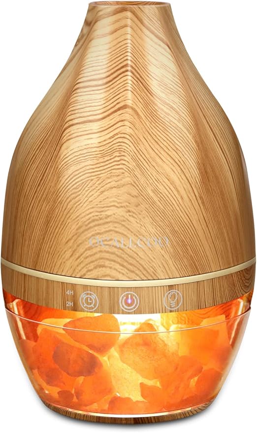 Himalayan Salt Lamp Diffuser, 500ml Ultrasonic Aroma