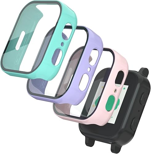 SimpleThings Protector de pantalla compatible con Gabb Watch 3e/3, paquete de 3 protectores de pantalla de vidrio templado transparente HD y