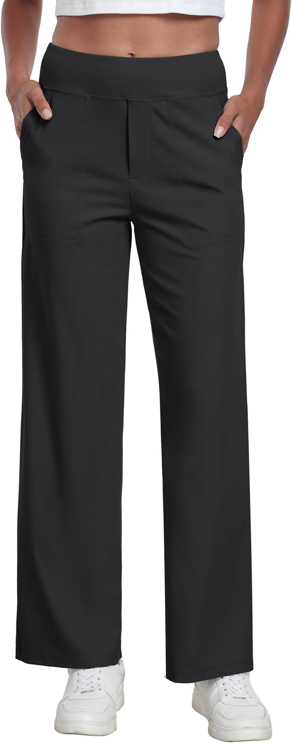 Womens Yoga Pants Wide Leg Trousers for Women High Waist Stretch Joggers Sweatpants Ladies Work Trousers Palazzo Trousers for Casual, Work and Sport