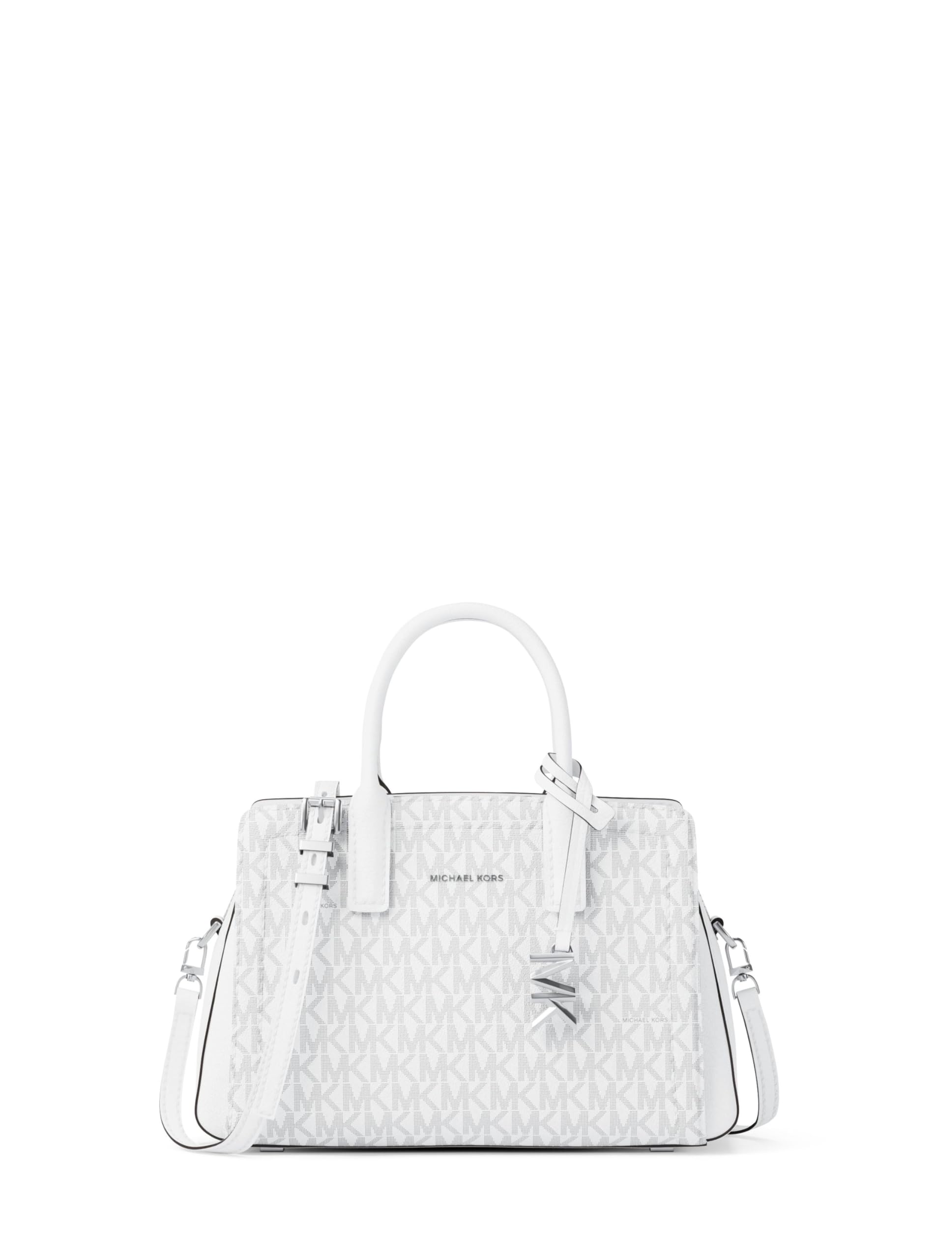 Michael Kors Laila Extra Small Crossbody Bag, Silver-Tone Hardware/Signature Coated