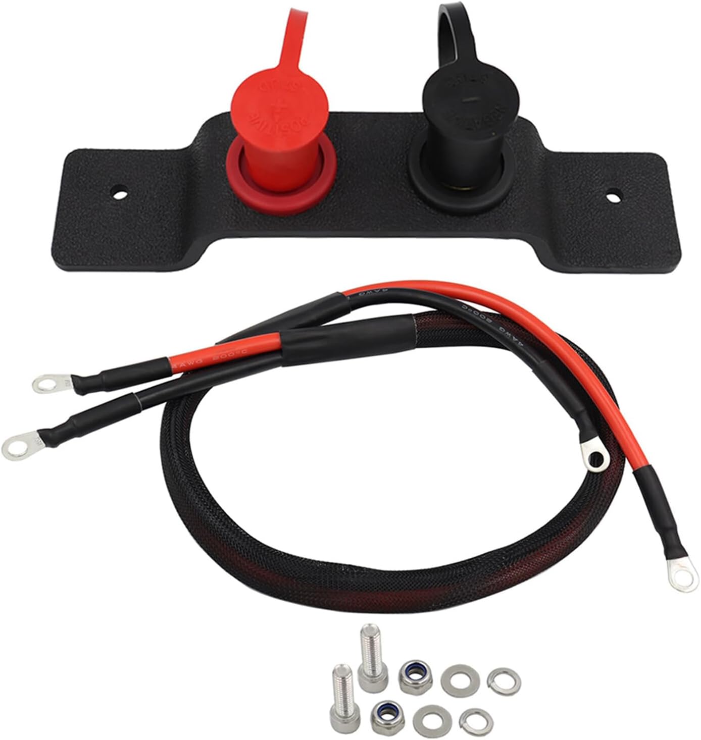 PRETYZOOM Battery Jump Post with Waterproof High Voltage 1.2m Cable, Fast Charging Automotive Booster Cable Compatible with 2 and 4 Seat Off-Road Utv X3