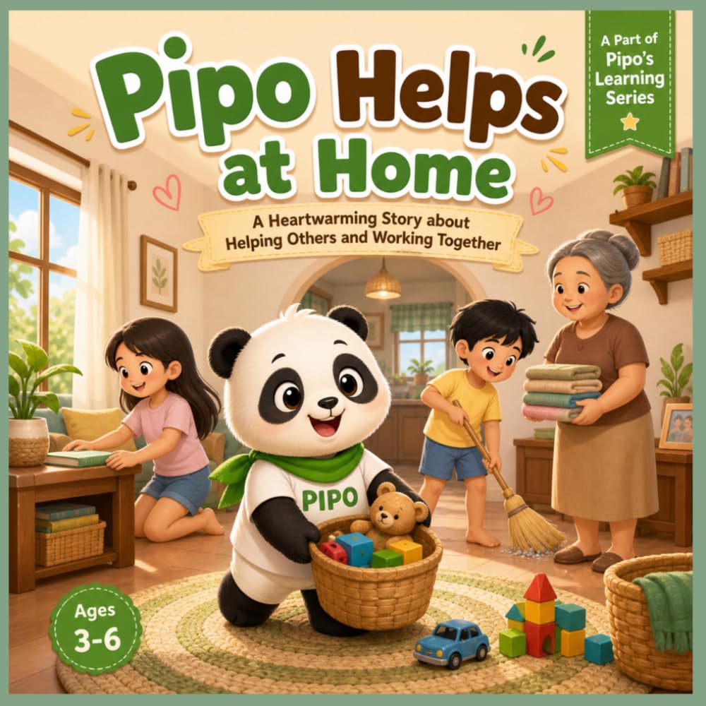 Pipo Helps at Home: A Heartwarming Story About Helping Others and Working Together (Pipo's learning adventure)