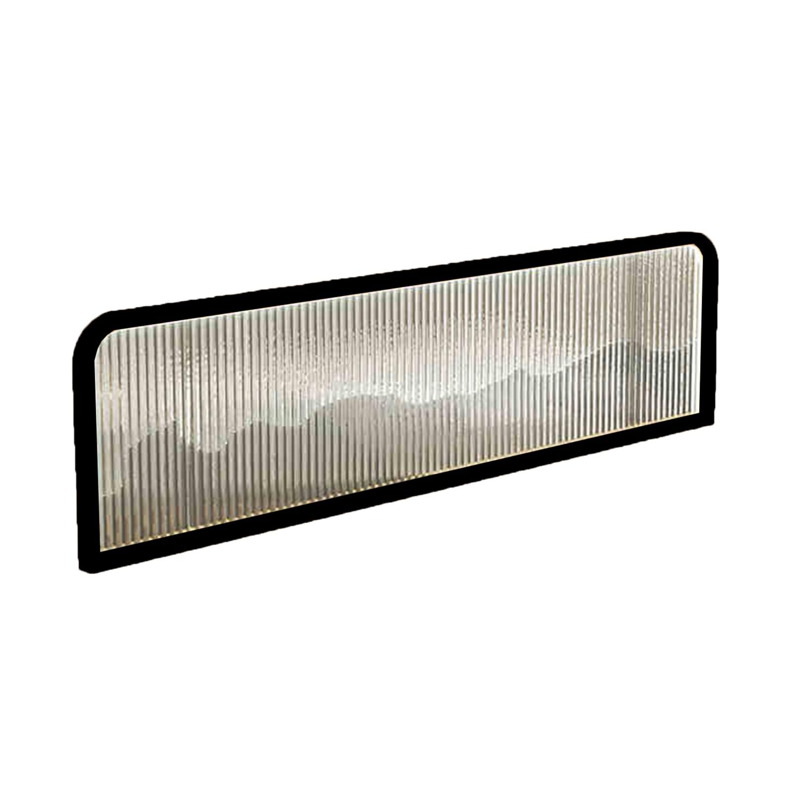Cloison en verre doré 140x45cm demi-mur pour salle à manger