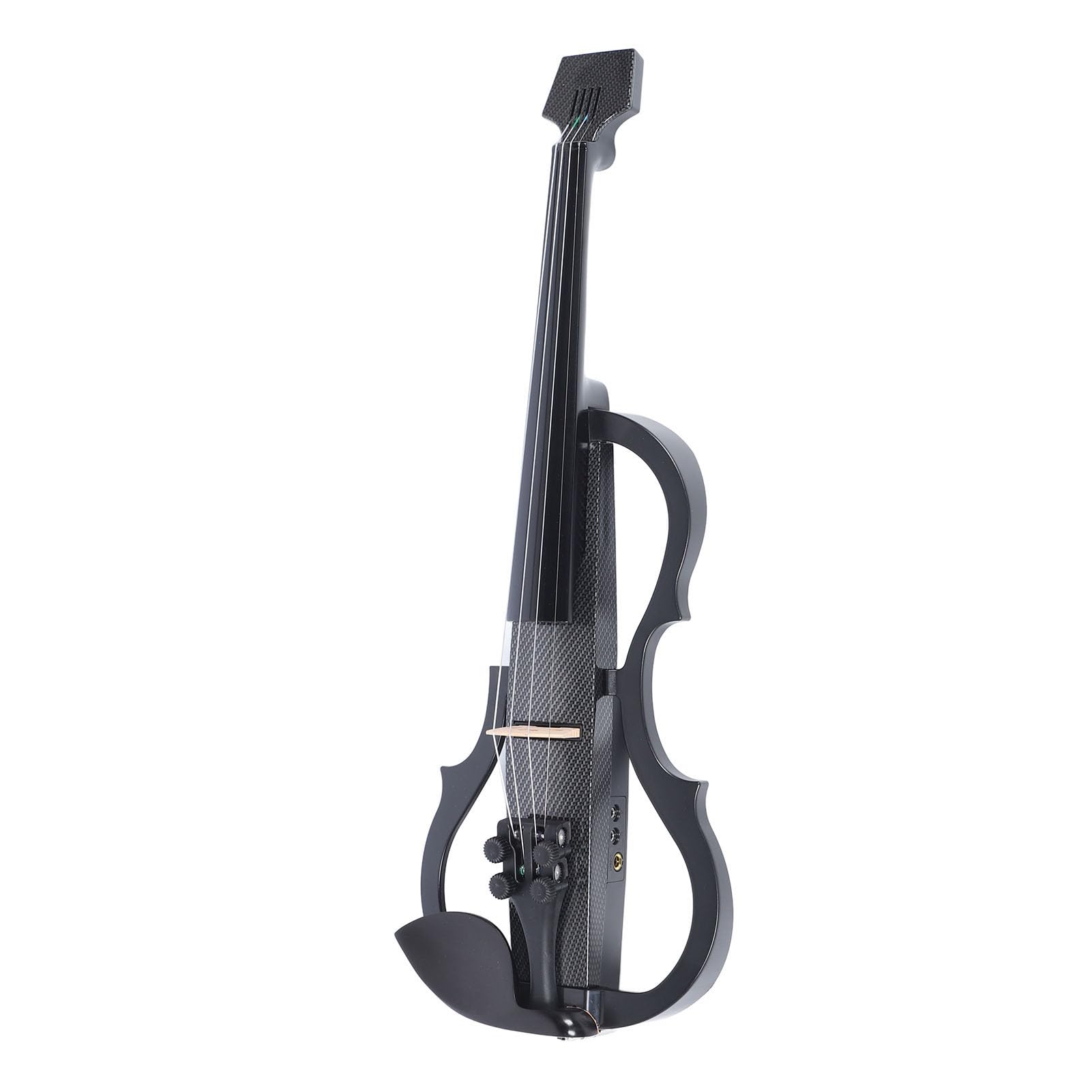 Violino Elettrico Professionale Silenzioso a Grandezza Naturale Robusto e Durevole per Adulti e Adolescenti, Misura 4/4 in ABS in Fibra di Carbonio (Tipo 2)