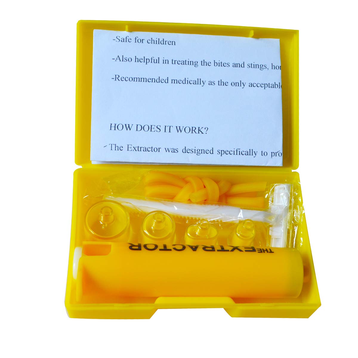 Kit pompa estrattore veleno forniture di pronto soccorso di emergenza per zaino in spalla all'aperto campeggio rimozione serpenti e insetti morsi e punture di primo soccorso - 3