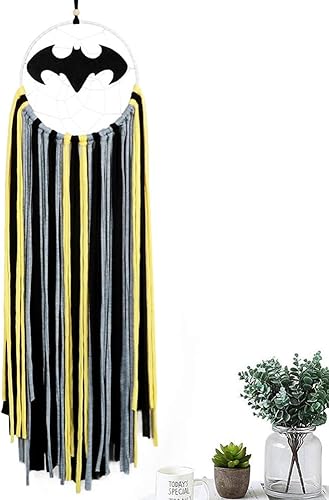 Alynsehom Atrapasueños de luna y estrella octogonal hecha a mano para dormitorio de niños, decoración bohemia bohemia para colgar en la pared,