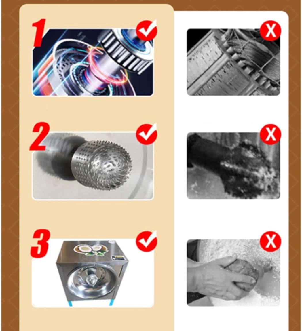 Coconut Electric Commercial Coconut Grater, Coconut Planer for Coconut Processing Shop, Restaurant