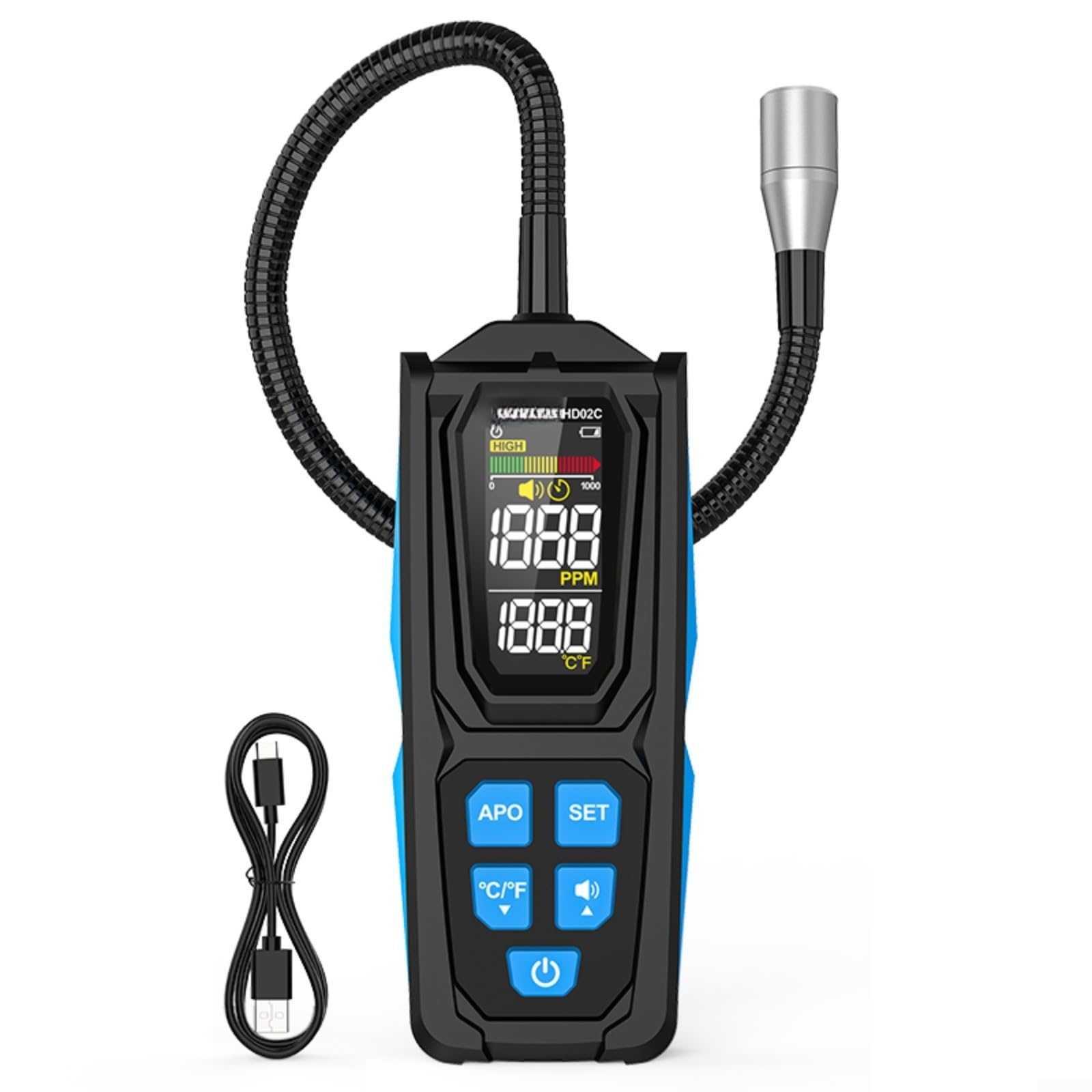 HD02C Lecksuchgerät R22 Für R32 R134a 0-1000 PPM HD02C Lecksuchgerät