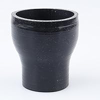 Vista 45 de AC PERFORMANCE ID 4" a 3.75" (4.016 in a 3.740 in) Reductor recto, longitud 4" (100mm), 4 capas reforzadas, manguera universal de silicona pura Negro