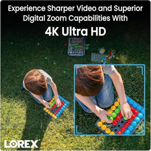 Image of Lorex 4K Ultra HD PTZ Camera | 25x Optical Zoom | 360 Rotation | Color Night Vision | IK10 Vandal-Resistant | IP67 Weatherproof | 30fps Recording | Wired NVR Required | 4K 30fps, 360 Degree Pan and Tilt Ptz, Color Night Vision, Wired Poe Nvr Required