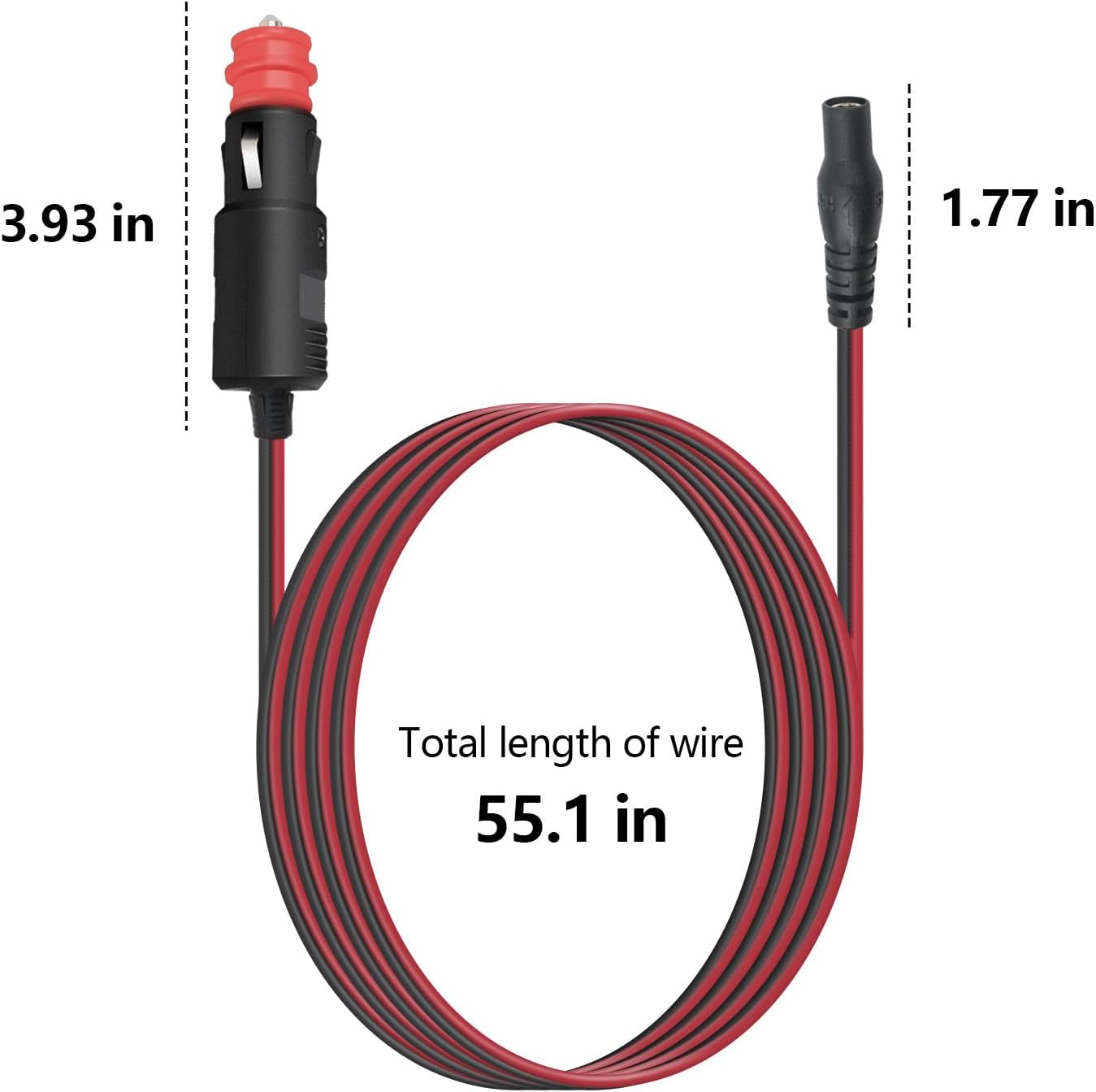 56W Fast 14V Car Charger for NOCO GB70 GB150 GB500+ | 5X faster USB charging, 5.9FT full-vehicle cord. Fits GB250+ GB251+ GB500. Not for GB20 GB30 GB40 GB50 Boost X