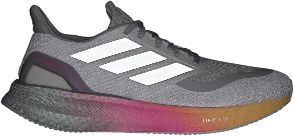 adidas Hombres Pureboost 5 Zapatillas para Correr Zapatilla Neutral Ftwwht/Silvmt/Spark - Blanco 42 2/3