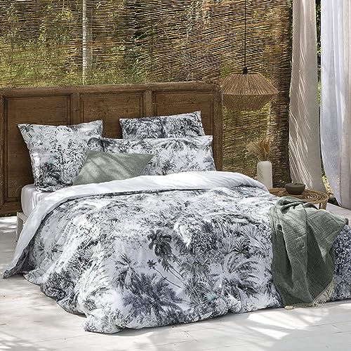ETHERE Copripiumino Bongo per letto da 80 cm, copripiumino 140 x 200, 100% cotone 200 fili, extra morbido, chiusura con bottoni nascosti