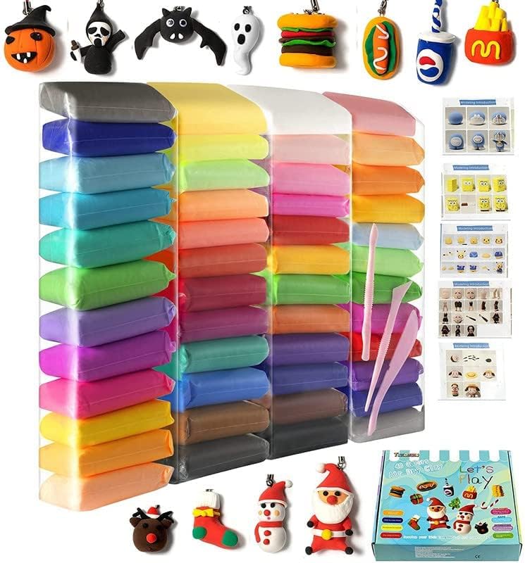 Bloombec 24 Pcs Colors Air Dry Clay with 6 Tools, Super Light DIY Clay for Model Air Dry Clay Fun Toy, Creative Art DIY Crafts, Gift for Kids (B0D932SYCQ) Amazon Price History, Amazon Price Tracker