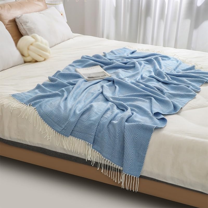Couverture tissée pour la climatisation et jeté de canapé d'été - 4